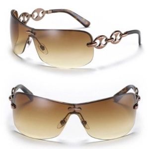 GUCCI Rimless Chain-Link Sunglasses